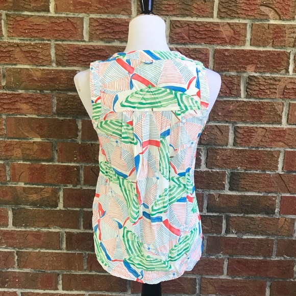 Anthropologie Maeve sunseeker umbrella print top - Picture 3 of 5
